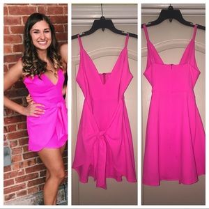 HOT PINK MINI DRESS